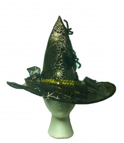 Čarodějnický klobouk deluxe - zlatý