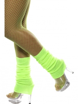 Návleky na nohy - neonově zelená