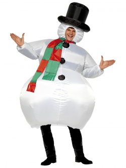 Nafukovací kostým Sněhulák