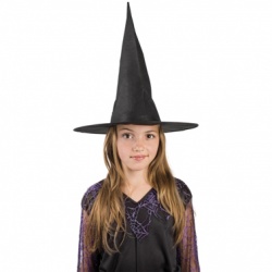 Čarodějnický klobouk pro děti - černý