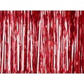 Třpytivá dekorace - červená záclona