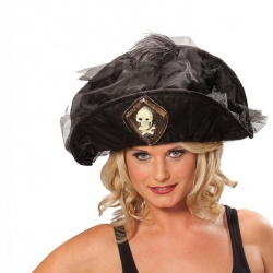 Dámská pirátský klobouk - deluxe