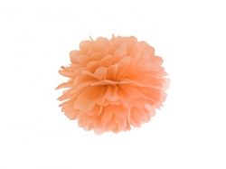 Dekorativní koule pom pom - oranžová
