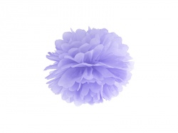 Dekorativní koule pom pom - fialová
