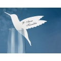Papírová ozdoba kolibříka na skleničku - 10ks