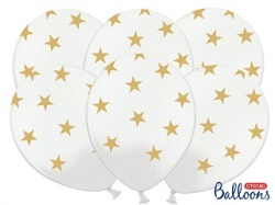 Balónek - zlaté hvězdy - 50ks