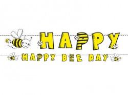 Girlanda - Happy B-Day - se včelkami