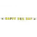 Girlanda - Happy B-Day - se včelkami