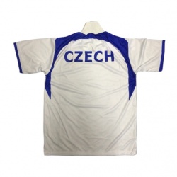 Tenisový dres s nápisem CZECH - bílý