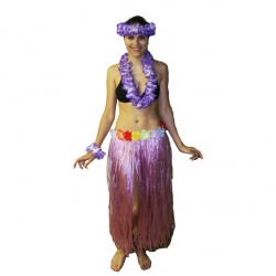 havajská sukně - fialová