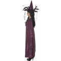 Luxusní čarodějnický plášť - fialový