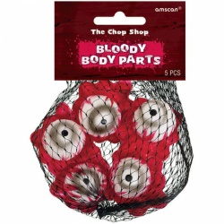 Halloweenská dekorace - krvavé oči 