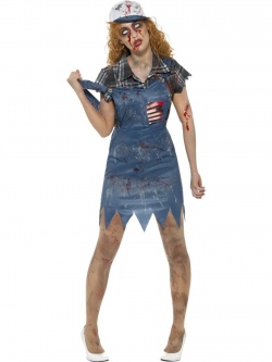 Kostým "zombie farmářka"