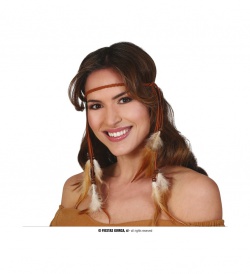 Indiánská čelenka s pírky