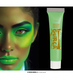 Neonová zelená make-up barva