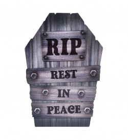 Náhrobek RIP - dekorace
