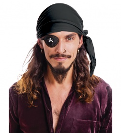 Pirátský šátek - černý