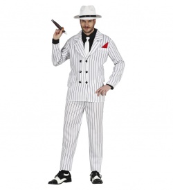 Pánský kostým – Gangster, bílý