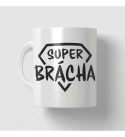 Hrnek - Super brácha černý nápis