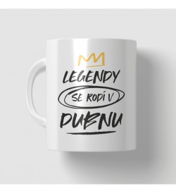Narozeninový hrnek - Legendy se rodí v dubnu