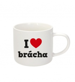 Espresso hrnek - I love brácha