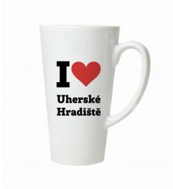 Latte hrnek -  I love Uherské Hradiště
