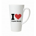 Latte hrnek - I love Frýdek-Místek