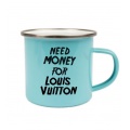 Plecháček modrý - Need money for Vuitton