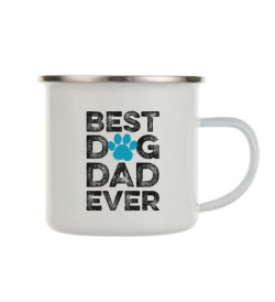 Plecháček bílý - Best dog dad ever