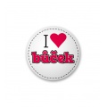Placka s nápisem - I love bůček