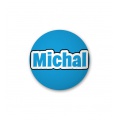 Placka s nápisem - Michal