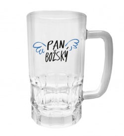 Půllitr s potiskem - Pan božský, křídla