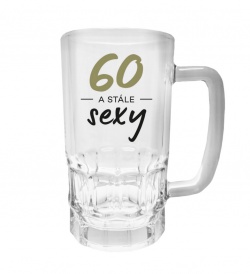 Půllitr s potiskem - 60 a stále sexy