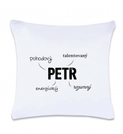 Polštář s potiskem - Petr
