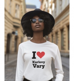 Nažehlovací nápis - I love Karlovy Vary