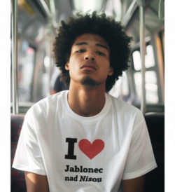 Nažehlovací nápis - I love Jablonec nad Nisou