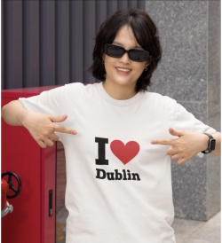 Nažehlovací nápis - I love Dublin