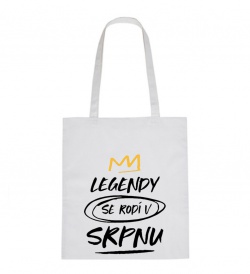 Plátěná taška - Legendy se rodí v srpnu