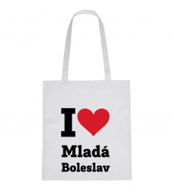 Plátěná taška - I love Mladá Boleslav
