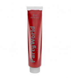 Červený make-up v tubě