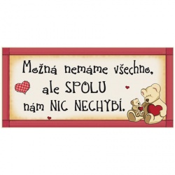  cedule s nápisem