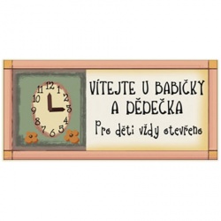  cedule s nápisem