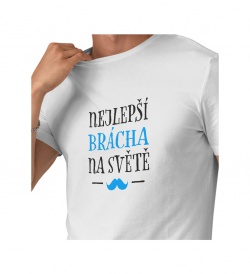 Pánské triko bílé - Nejlepší brácha na světě