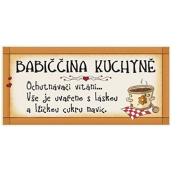 cedule s nápisem