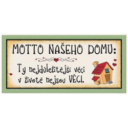  cedule s nápisem