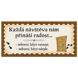  cedule s nápisem