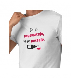 Pánské triko bílé - Co si nepamatuji se nestalo