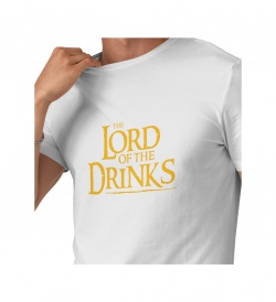 Pánské triko bílé - Lord of the drinks
