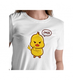 Dámské triko bílé F*ck kuře