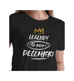 Dámské tričko černé - Legendy v decembri